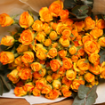 Load image into Gallery viewer, Bouquet of Orange Baby Roses