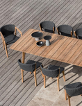 Load image into Gallery viewer, ETHIMO KNIT Dark Grey Outdoor Dining Set with Rectangular Table