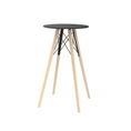 Load image into Gallery viewer, VONDOM FAZ WOOD Outdoor Black Bar Stool and Table