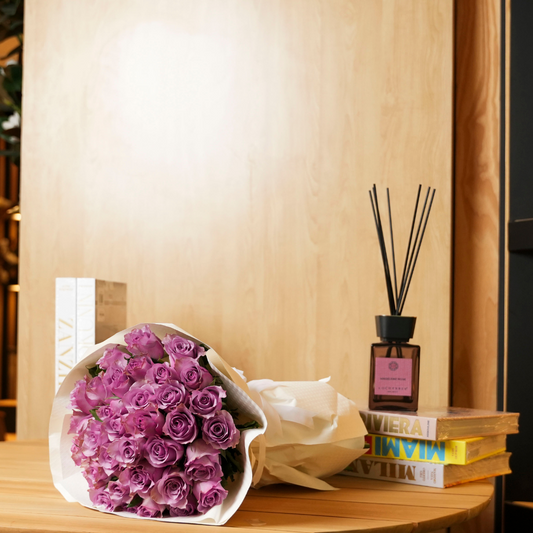 Bouquet of Purple Baby Roses