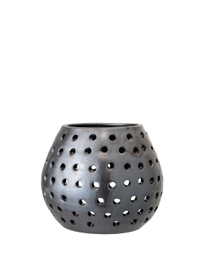 BLOOMINGVILLE Grey Votive Candle Holder