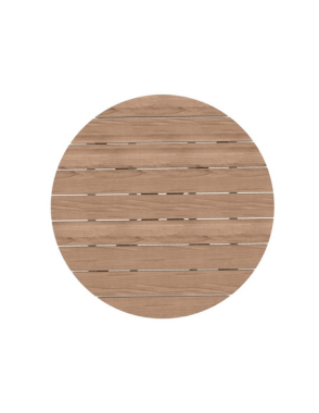 ETHIMO KNIT Dark Grey Outdoor Dining Set with Round Table