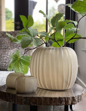 GUAXS MANAKARA Round Light Grey Vase