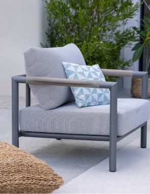 LES JARDINS BASTINGAGE Gray Outdoor Sofa Set