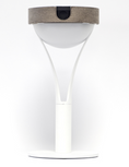 Load image into Gallery viewer, LES JARDINS TYBLE White Solar Table Lamp 26cm

