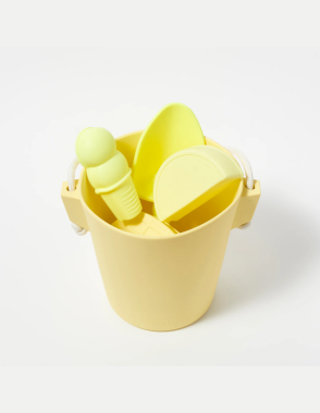SUNNYLIFE Yellow Silicone Bucket & Spade Set