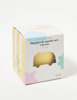 SUNNYLIFE Yellow Silicone Bucket & Spade Set