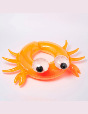 SUNNYLIFE Kiddy Pool Ring Sonny the Sea Creature Neon Orange