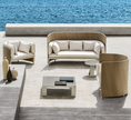 Load image into Gallery viewer, ETHIMO ESEDRA Beige Outdoor Sofa Set With 2 Tables
