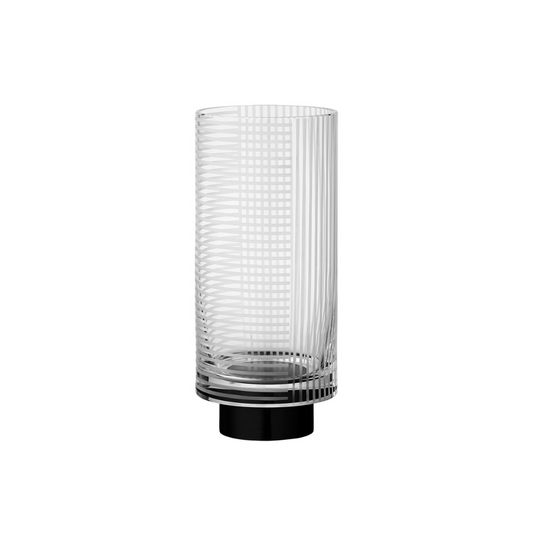 AYTM VITREUS Black and Clear Vase