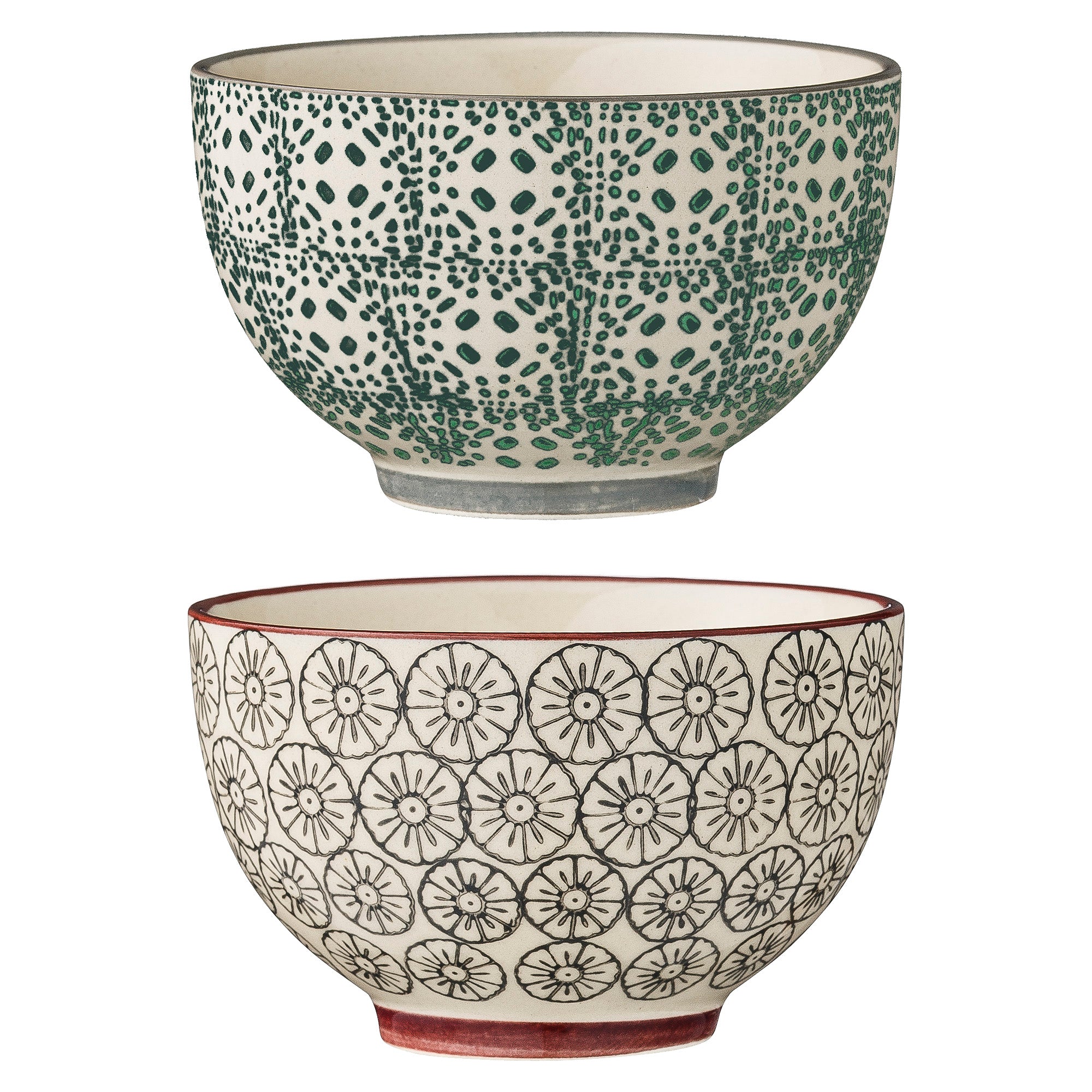 Karine Bowl, Green, Stoneware