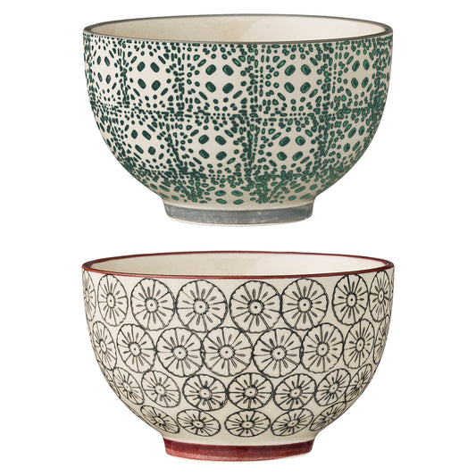 Karine Bowl, Green, Stoneware