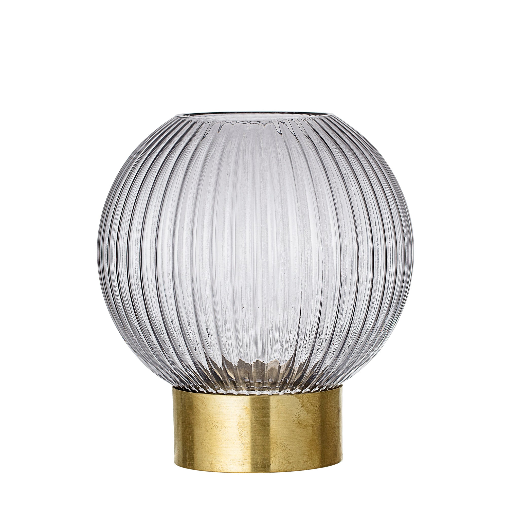 BLOOMINGVILLE Small Circular Vase with Golden Base