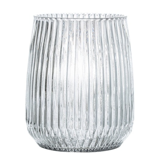 BLOOMINGVILLE Tall Clear Vase