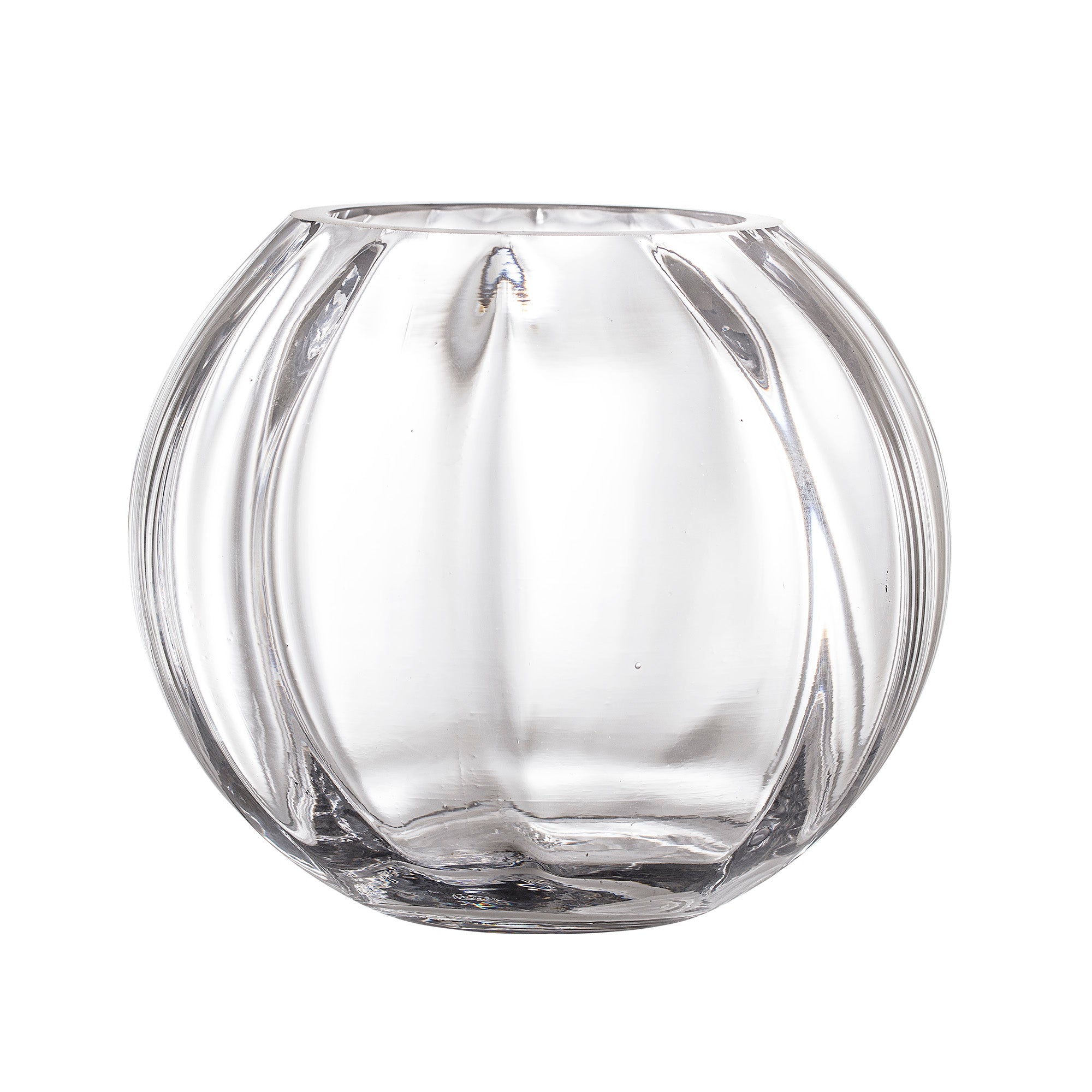 BLOOMINGVILLE Small Circular Clear Vase