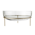 Load image into Gallery viewer, BLOOMINGVILLE Clear Bowl with Gold stand D22xH12 cm
