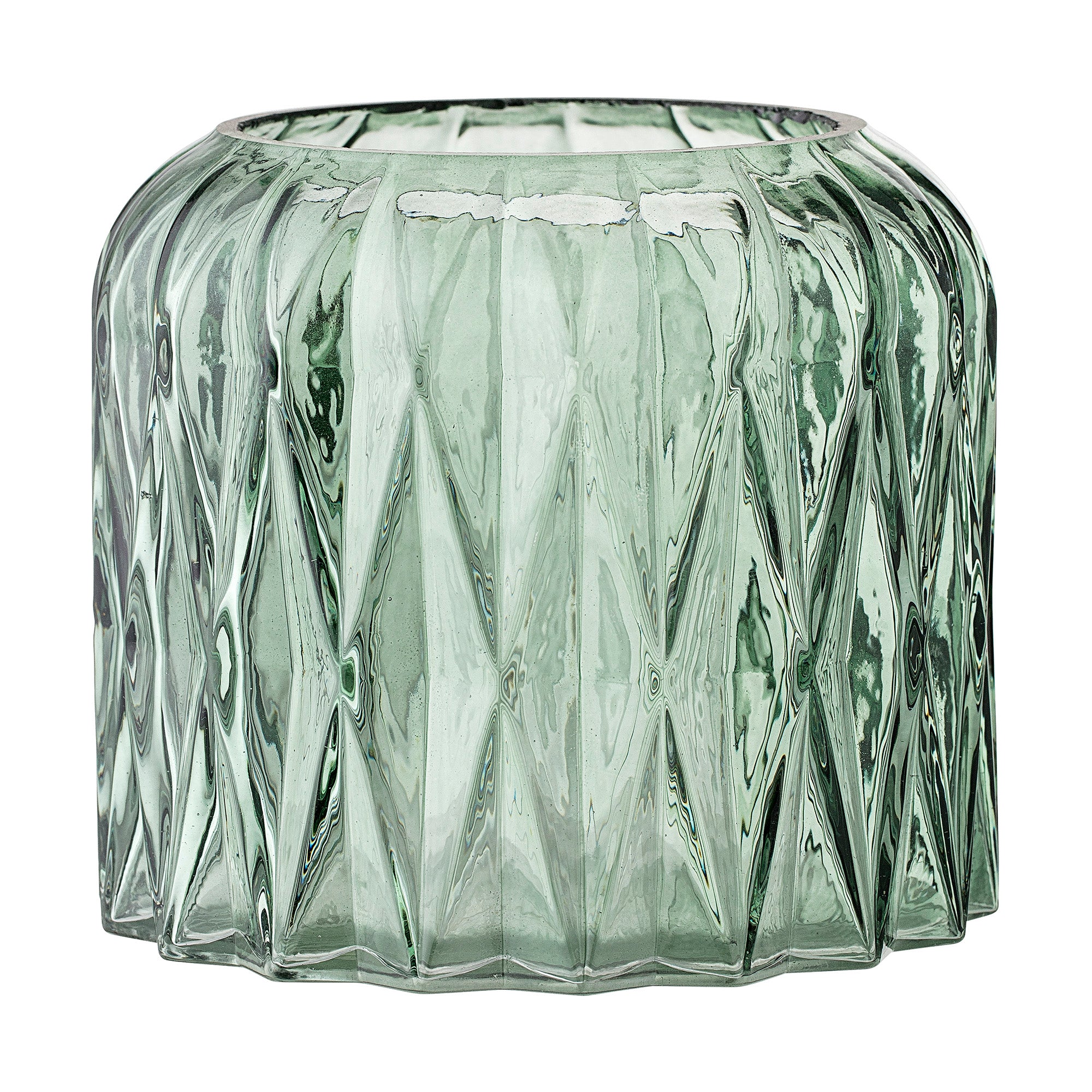 BLOOMINGVILLE Small Votive Green Vase D13xH11.5 cm