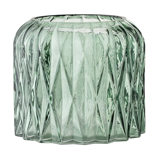 BLOOMINGVILLE Small Votive Green Vase D13xH11.5 cm