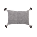 Load image into Gallery viewer, BLOOMINGVILLE Gray Cushion with Ombre Fringes
