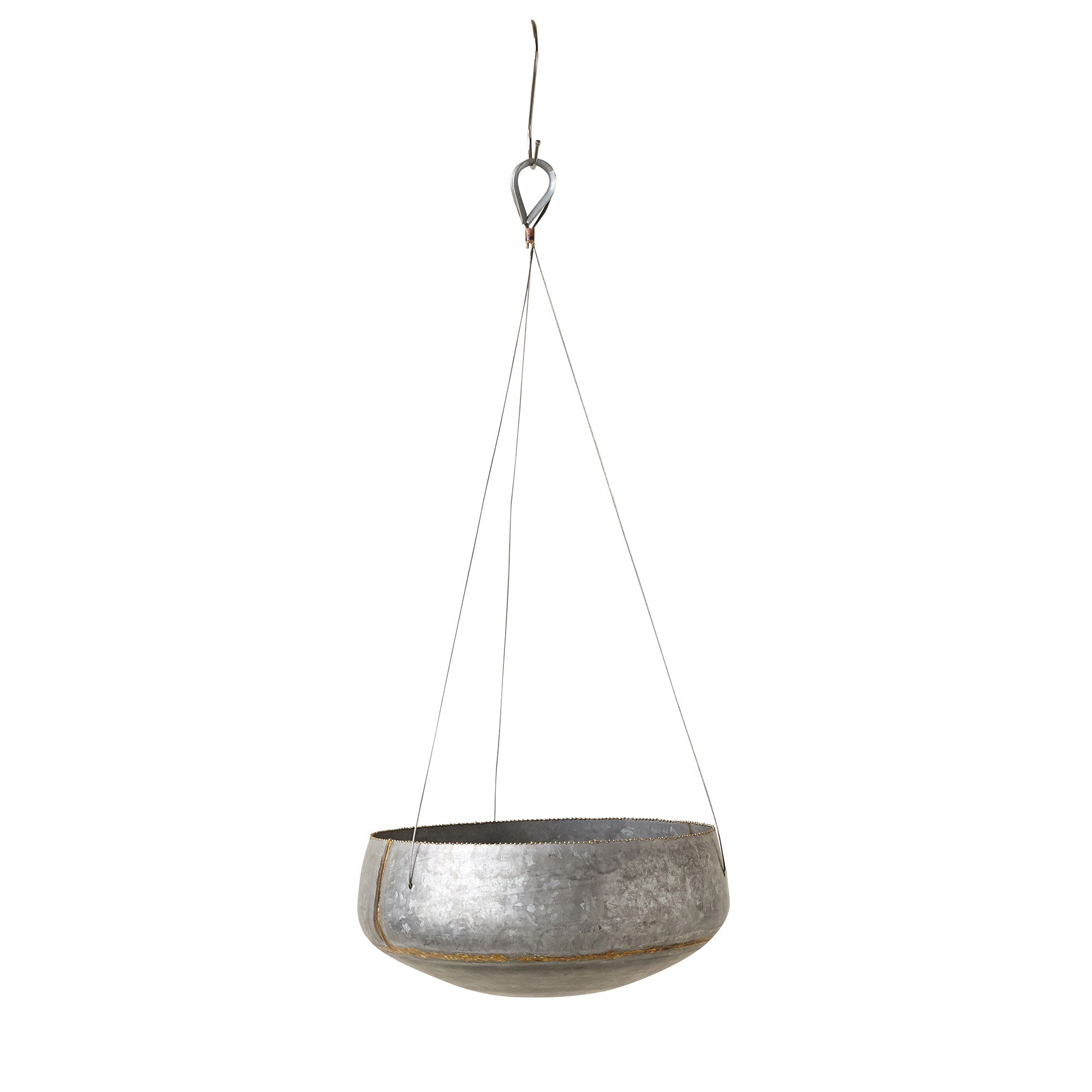 BLOOMINGVILLE Silver Hanging Pot