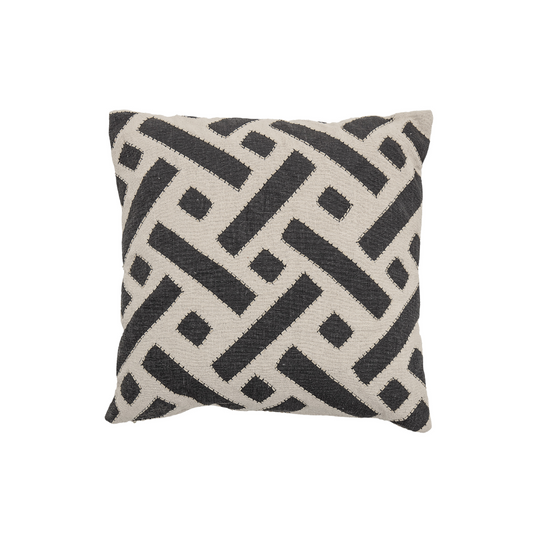 BLOOMINGVILLE Off-white and Black Cushion