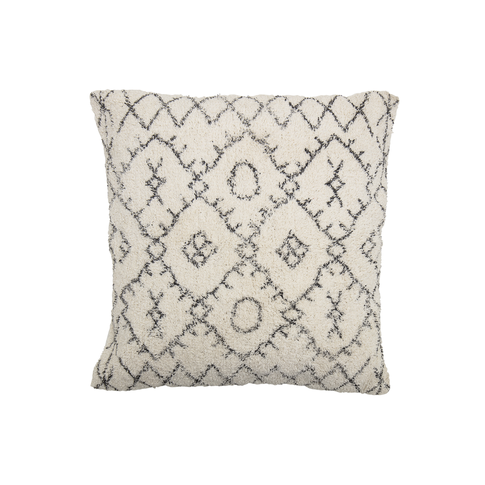 BLOOMINGVILLE Off-white and Black Patterned Cushion