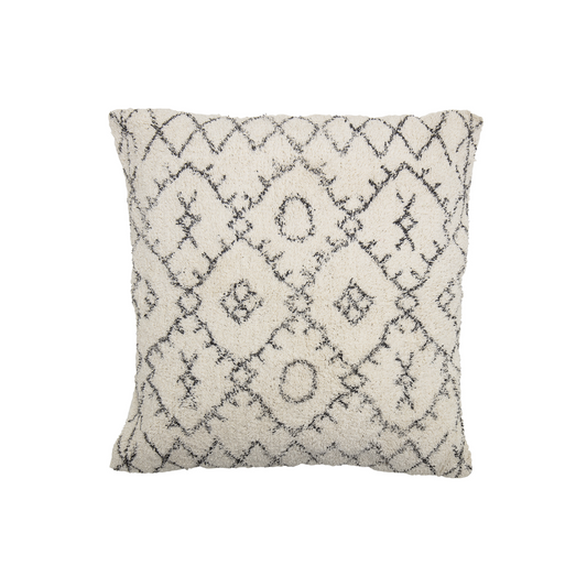 BLOOMINGVILLE Off-white and Black Patterned Cushion