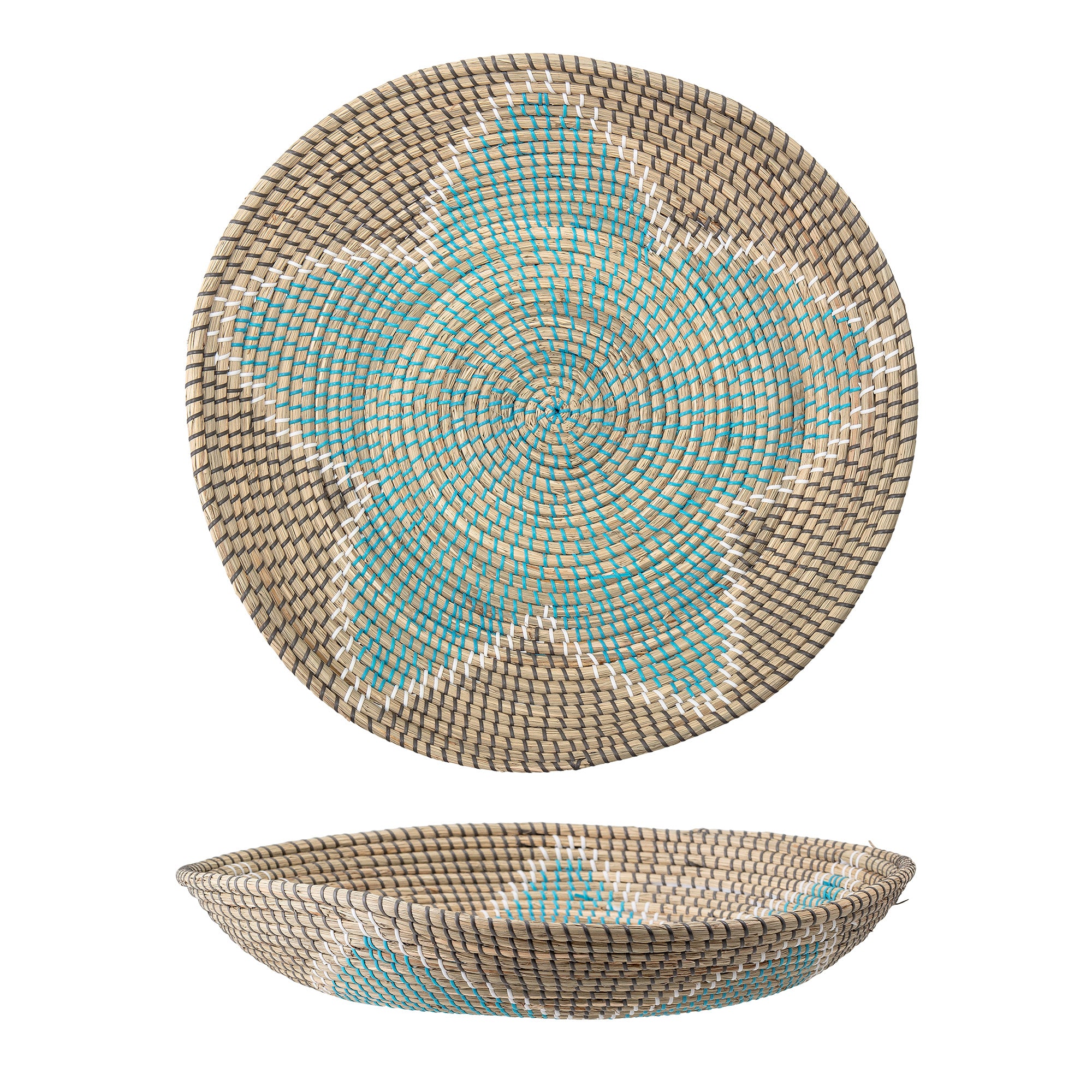 Wall Decor Blue Seagrass D60xH11 cm