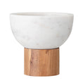 Load image into Gallery viewer, BLOOMINGVILLE White Bowl with Wooden Base
