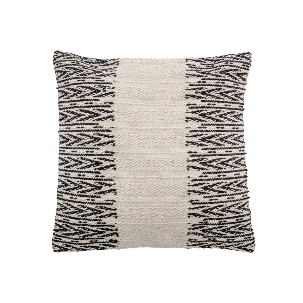 BLOOMINGVILLE Black and White Cushion