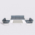 Load image into Gallery viewer, 10DEKA ORA Light Gray Outdoor Sofa Set
