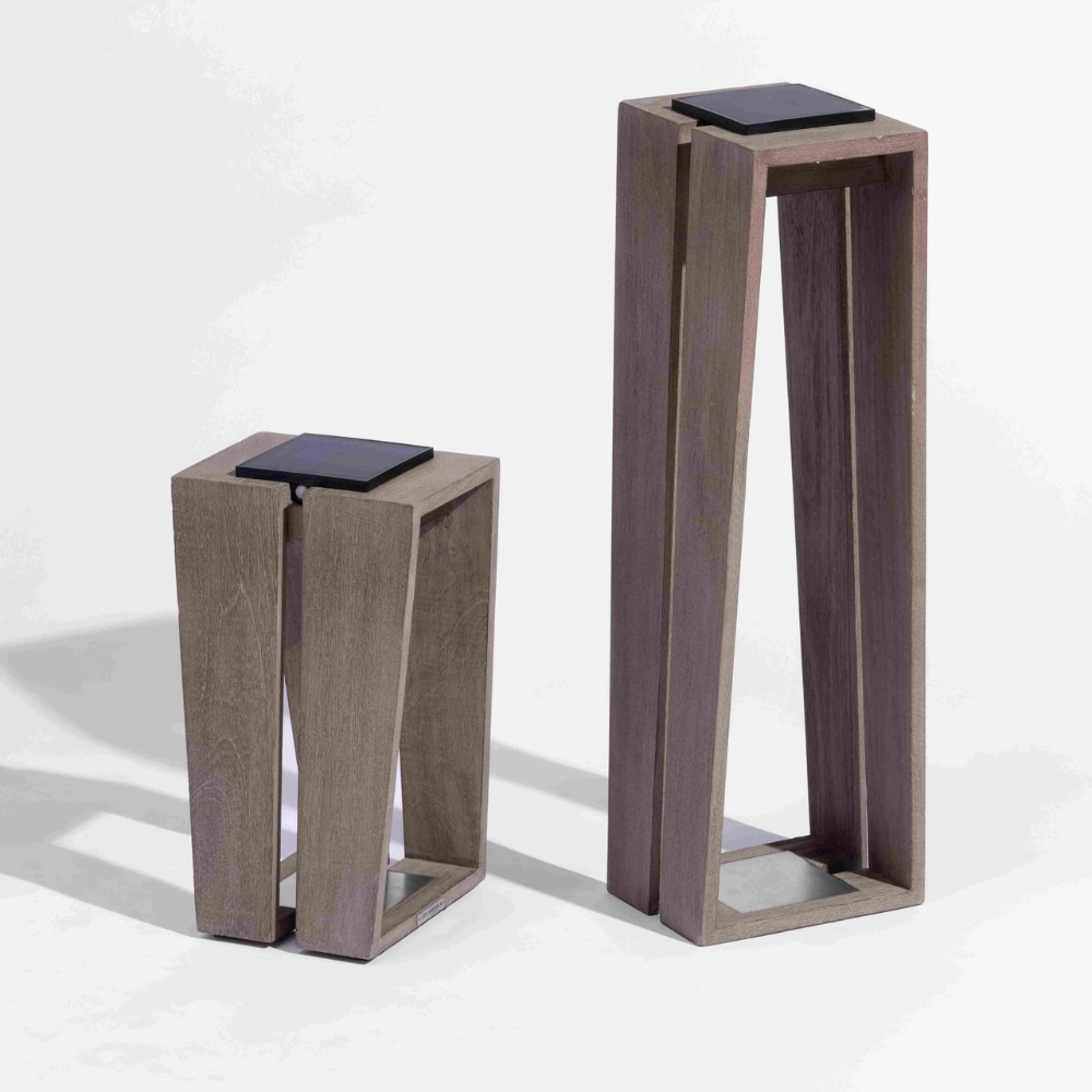 LES JARDINS SKAAL Large Brown Solar Lantern