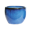 Load image into Gallery viewer, MEGA COLLECTIONS Glazed Egg Large Blue Pot
