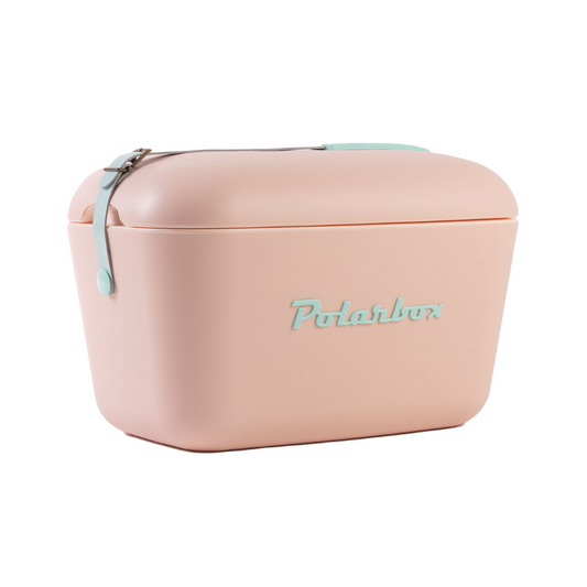 POLARBOX Nude Cooler Box with Cyan Pop Strap - 20L