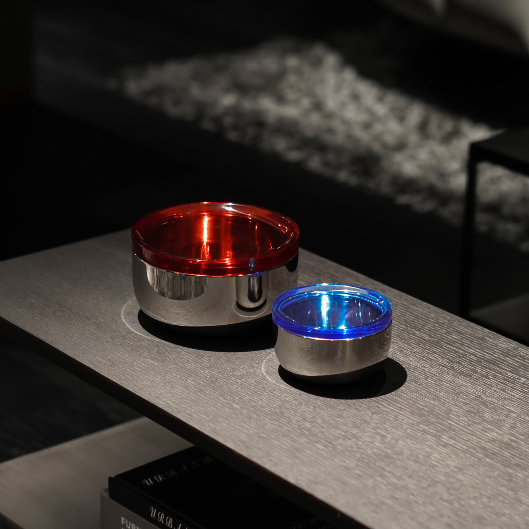 Resong L storage jar -Red Acrylic