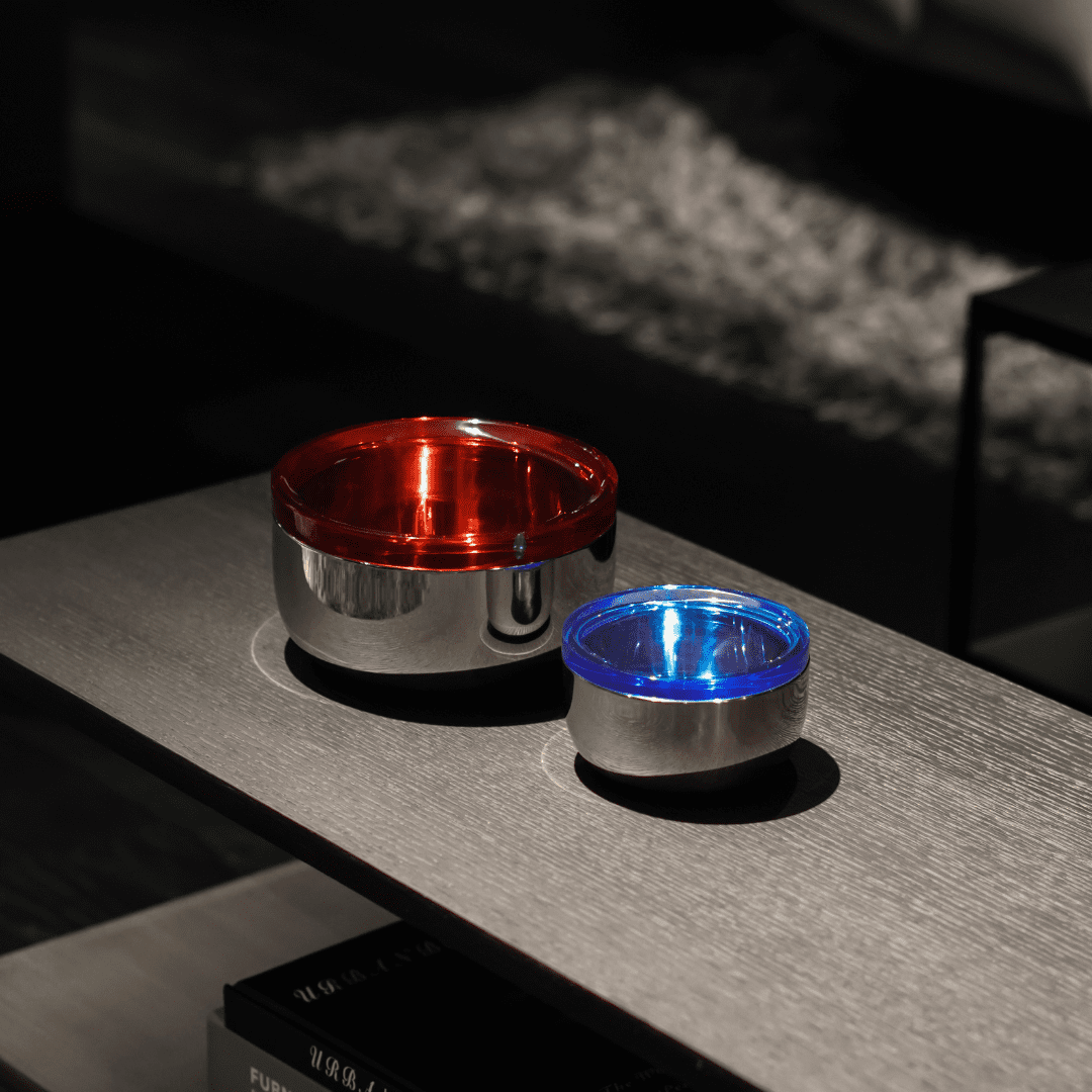 Resong L storage jar -Red Acrylic