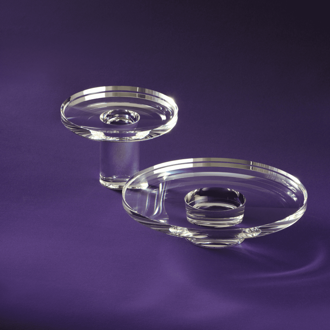 Resong L Fruit Tray Clear crystal