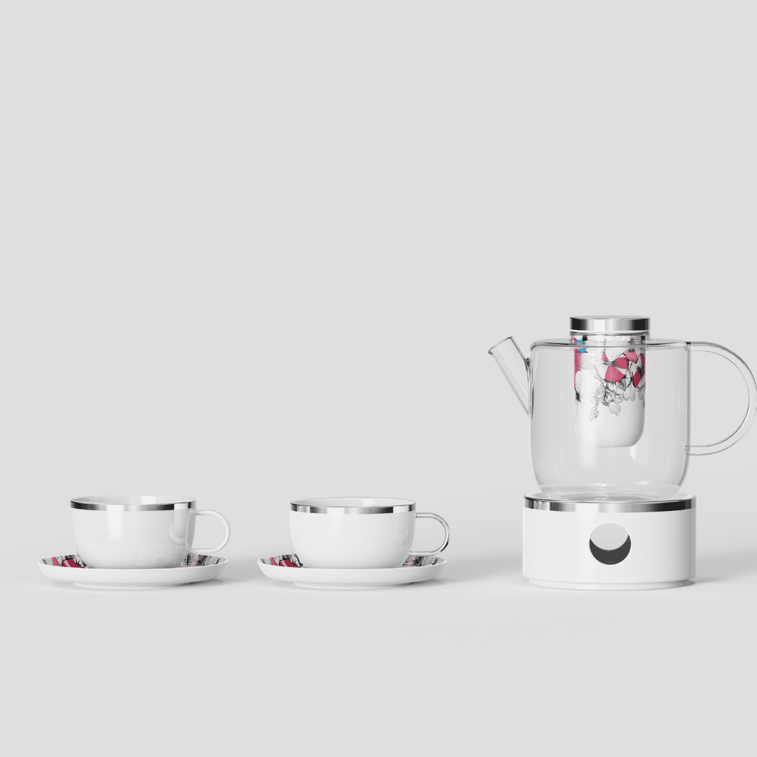 Resong Tea-pot set ceramic-glasses
