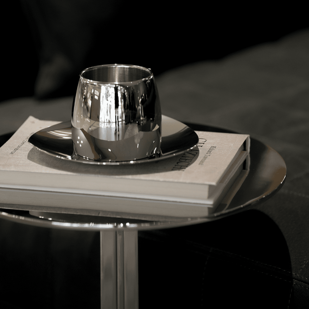 RESONG Small Silver Tea Cup