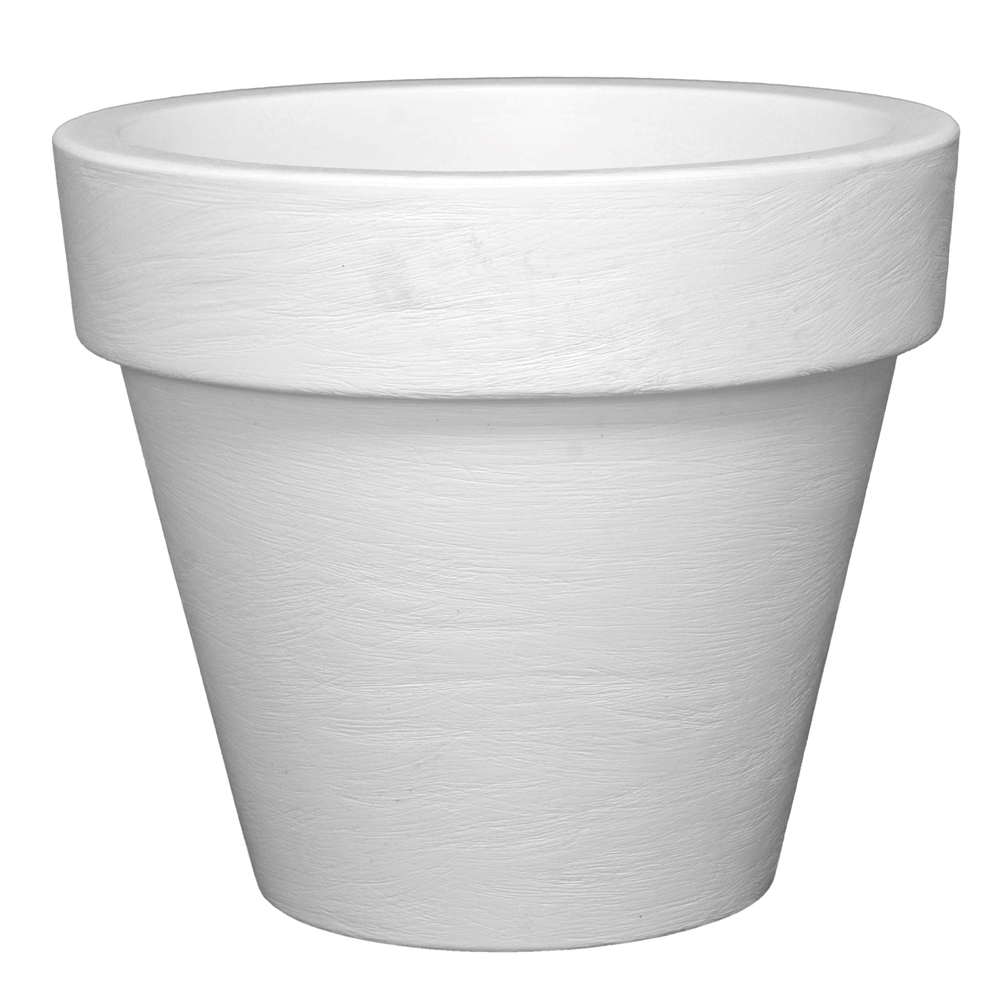 SERRALUNGA 1825 BORDATO LISCIO Small White Pot
