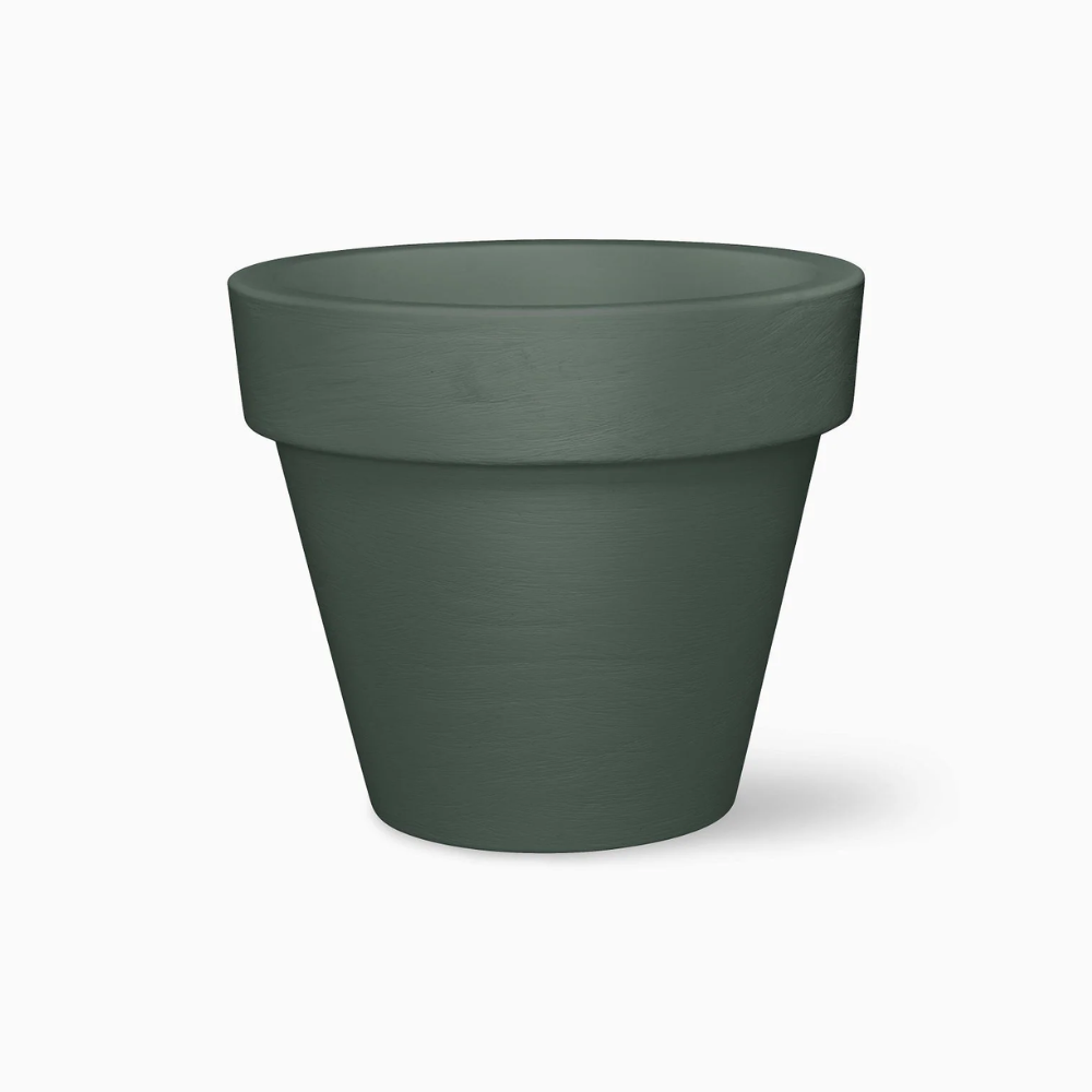 SERRALUNGA 1825 BORDATO LISCIO Large Dark Gray Pot