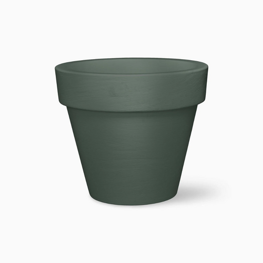 SERRALUNGA 1825 BORDATO LISCIO Large Dark Gray Pot