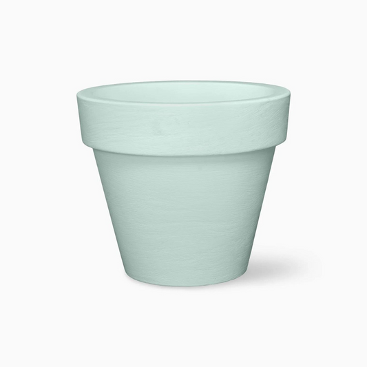 SERRALUNGA 1825 BORDATO LISCIO Large Light Blue Pot