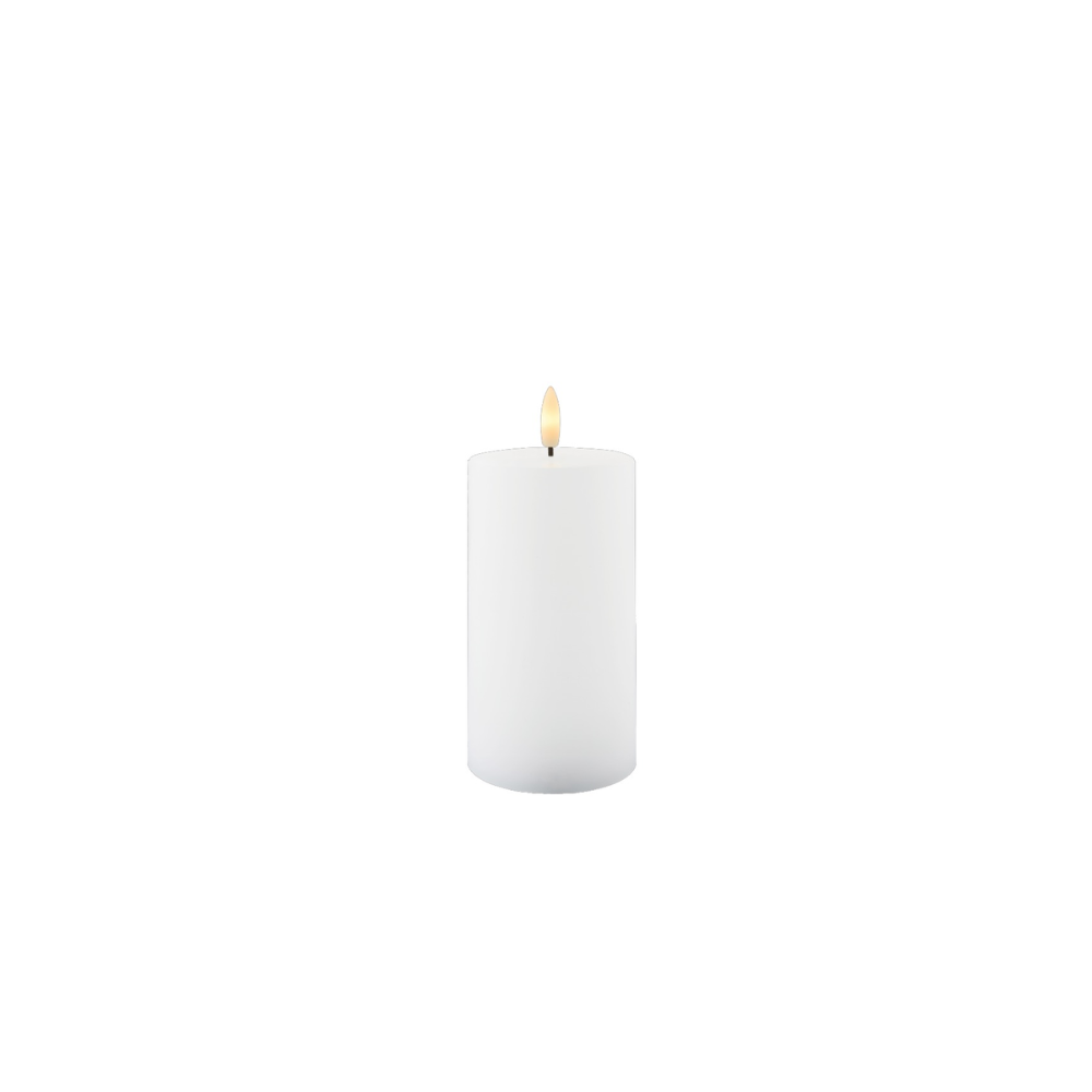 SIRIUS SILLE Small White LED Block Candle