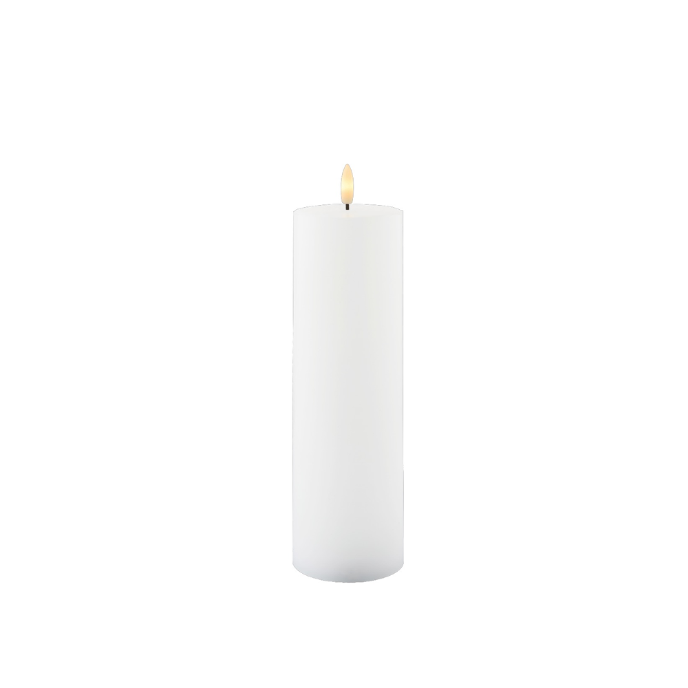 SIRIUS SILLE Large White LED Block Candle