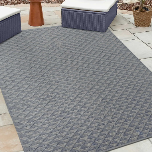 THE RUG MANTRA CORRIB Large Grey Rug