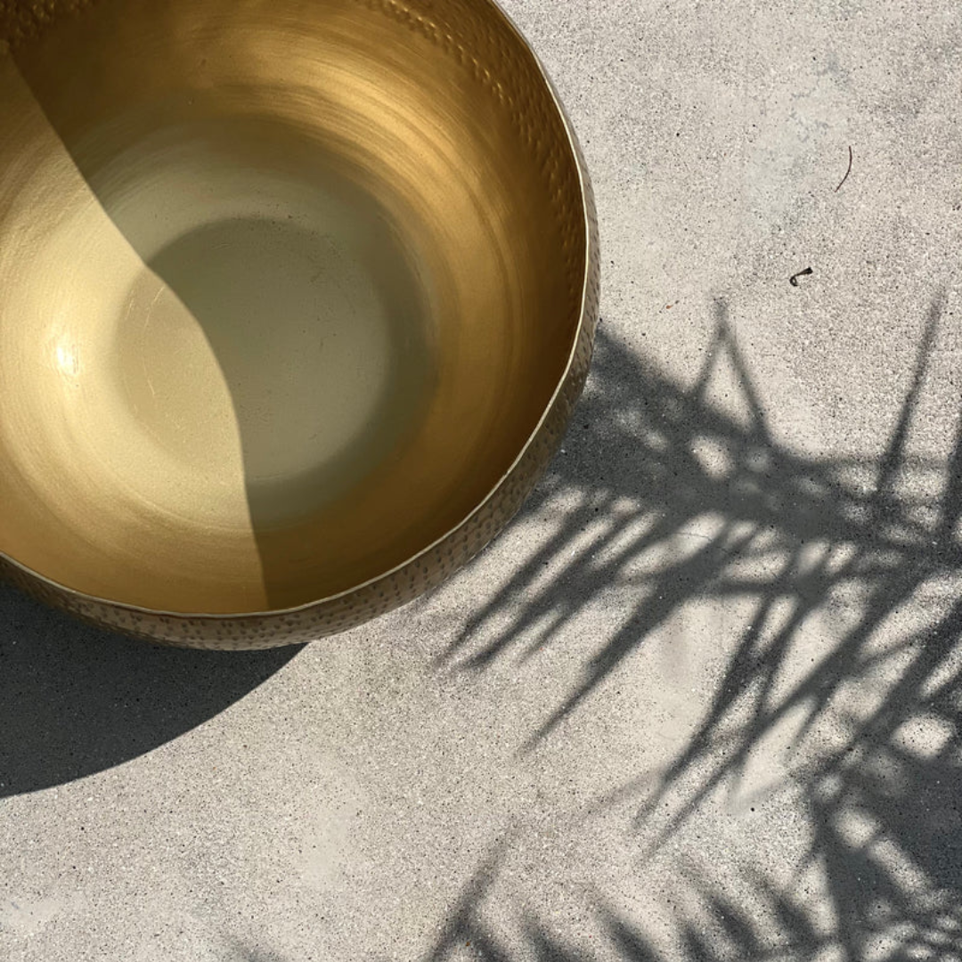 Bowl Brass Aluminum D20xH14 cm