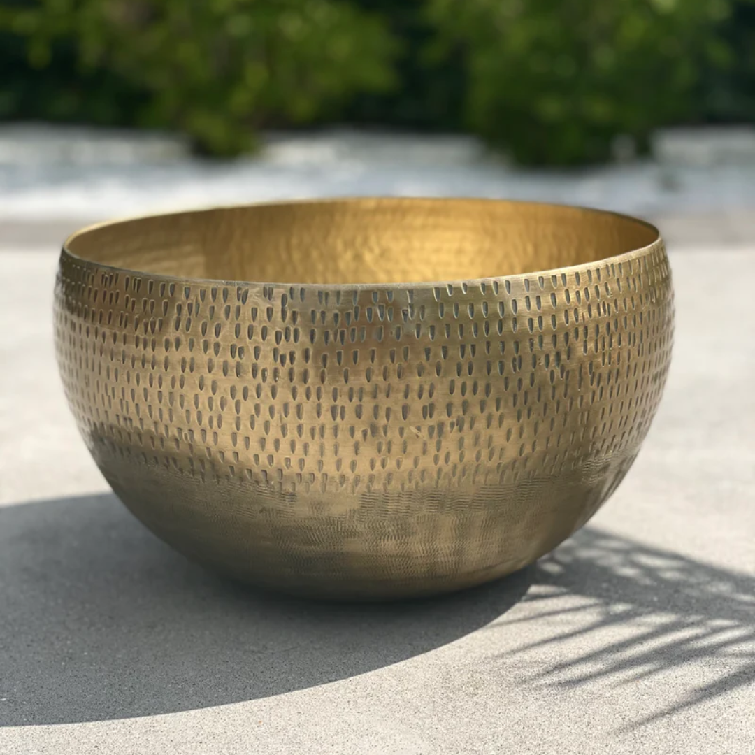 Bowl Brass Aluminum D20xH14 cm