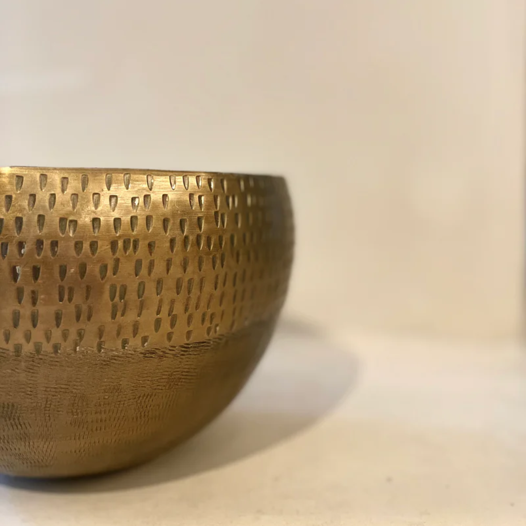 Bowl Brass Aluminum D20xH14 cm