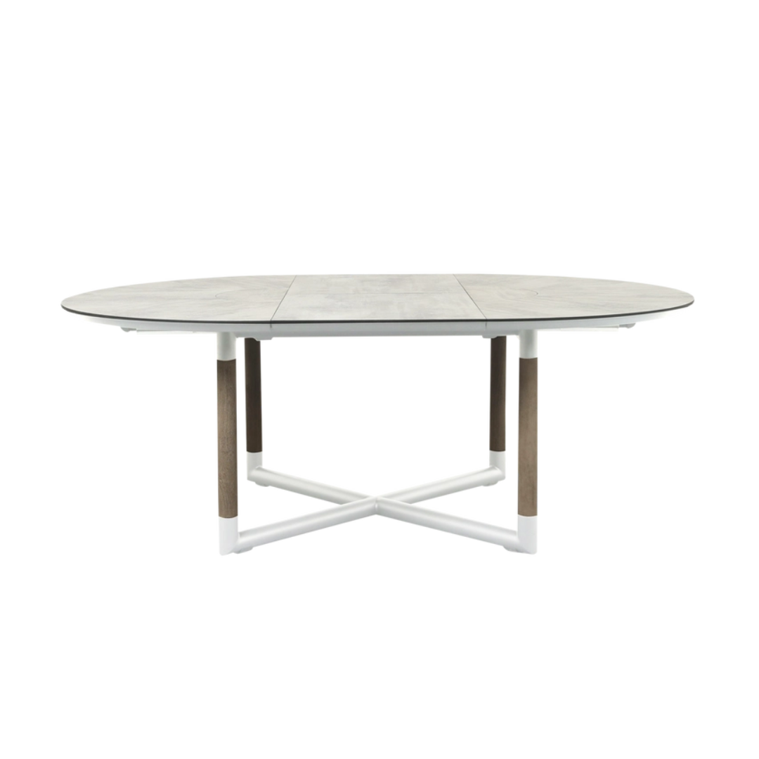 LES JARDINS Bastingage White Outdoor Dining Set